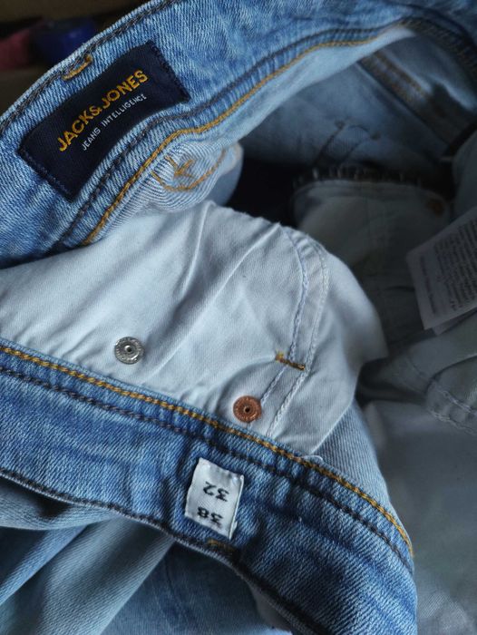 Джинсы Jack&jones Mike jeans Дания w38 stretch blue.