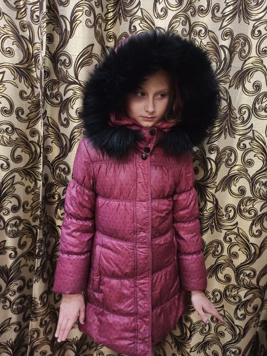 Зимнее пальто, зимняя курточка на девочку 130 см