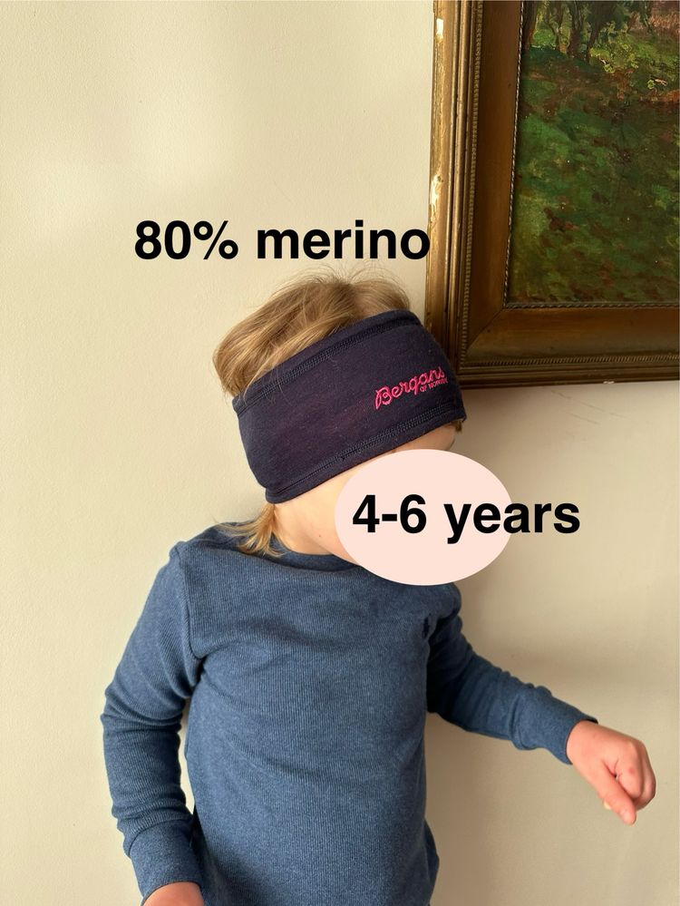 Opaska merino wool headband 5-6 lat Bergans