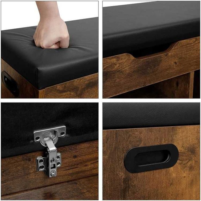 SZAFKA NA BUTY z siedziskiem - styl rustykalny