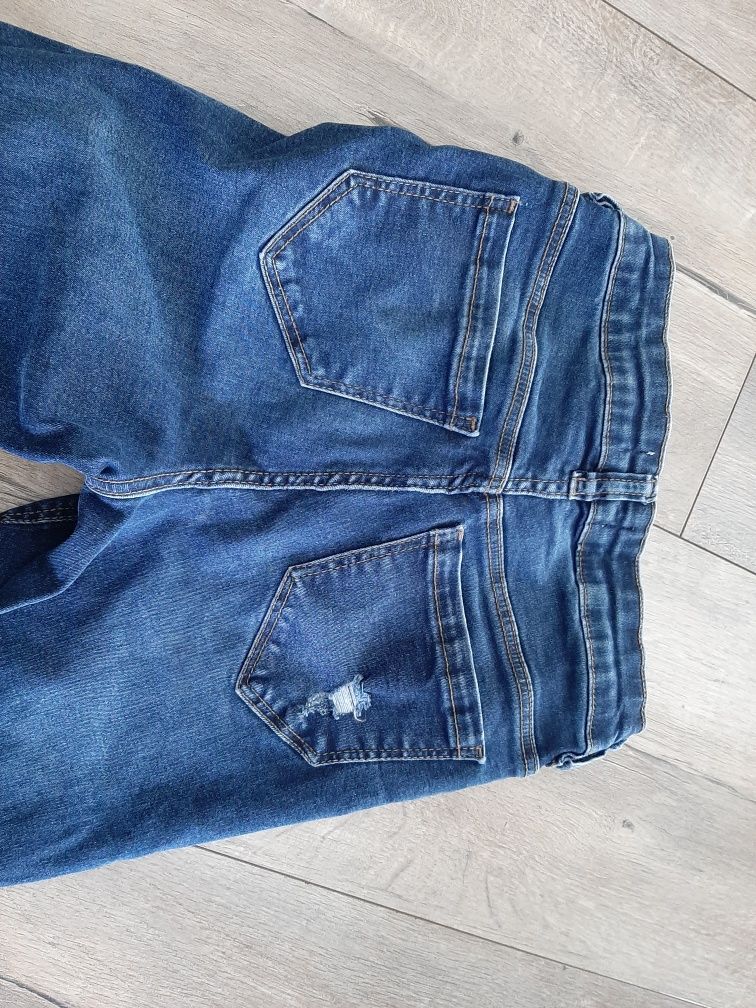 Spodnie elastyczne dziewczęce jeansy rurki r. Xxxs 146 152