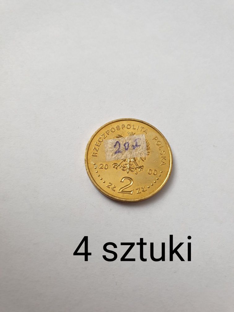 Monety kolekcjonerskie 2 złotowe rok produkcji 2000 do 2002r Okazja !