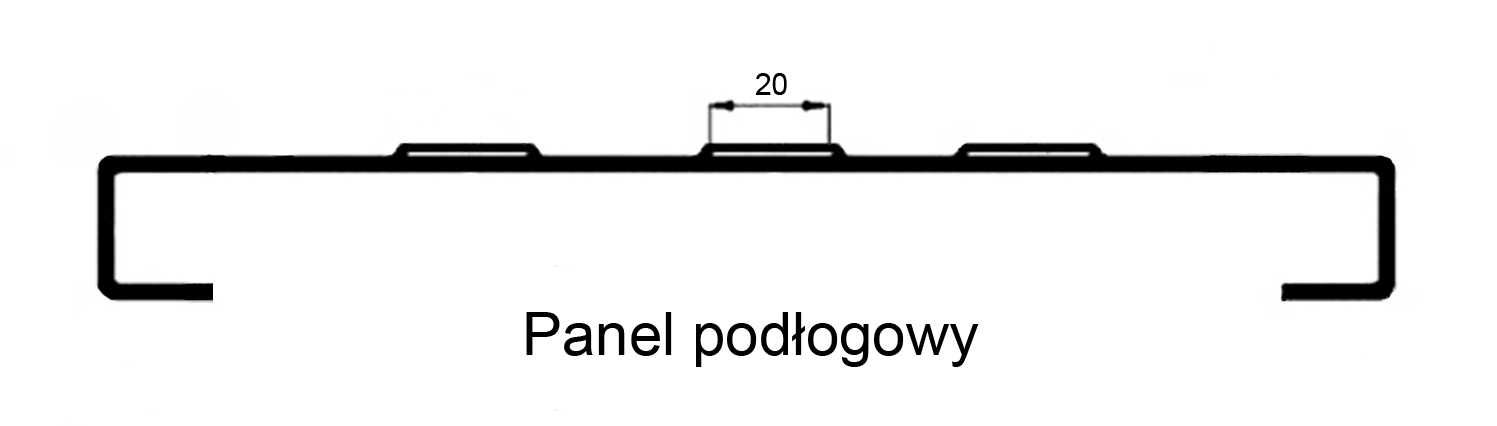 Panel podłogowy aluminiowy 240 LOHR Najazd Platforma Rampa