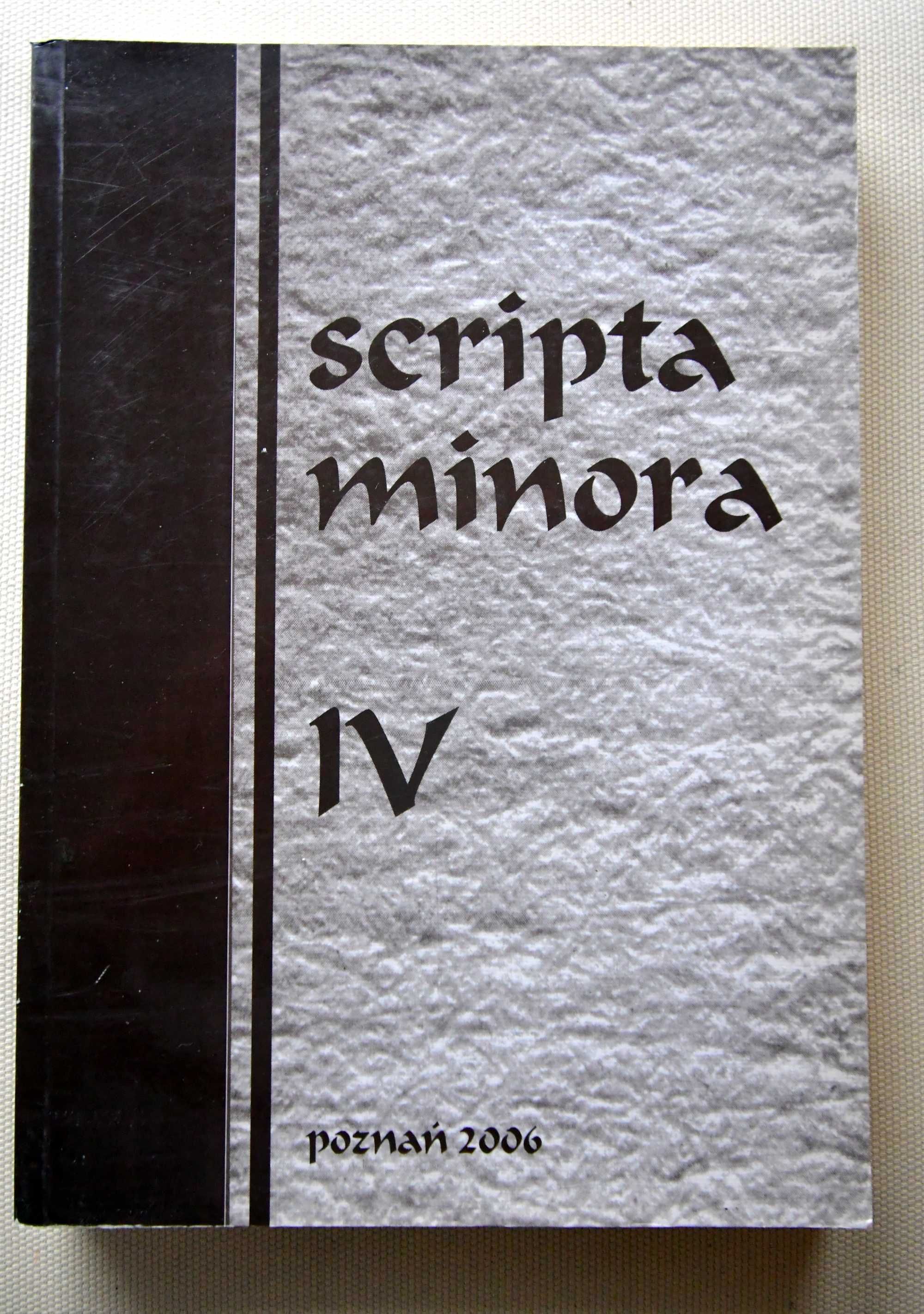 Scripta Minora IV