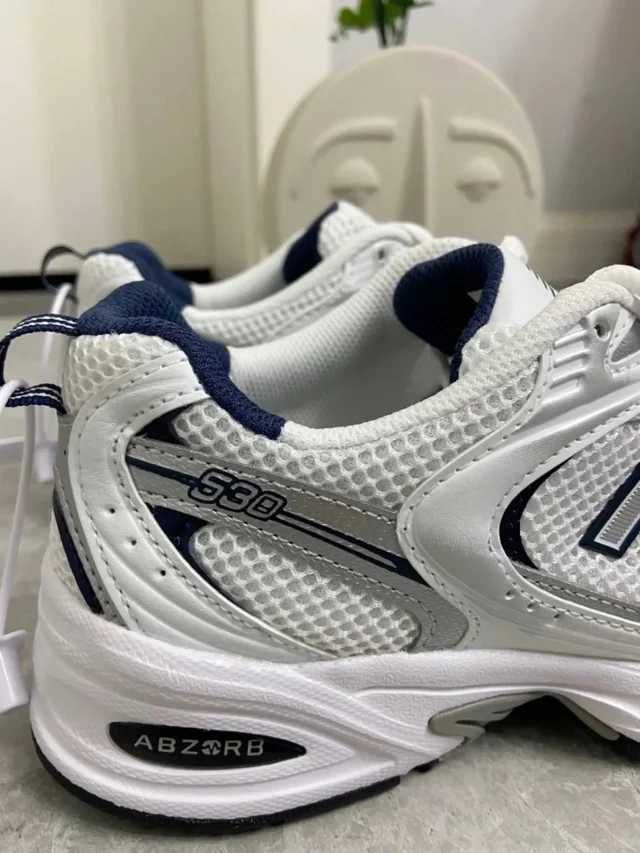 New Balance 530 White Silver Navy 38