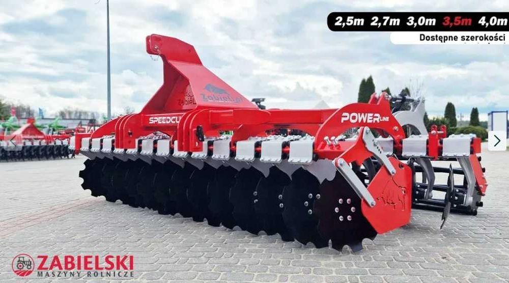Brona talerzowa 3,5 m ZABIEL piasty bezobsługowe,2025,dostawa