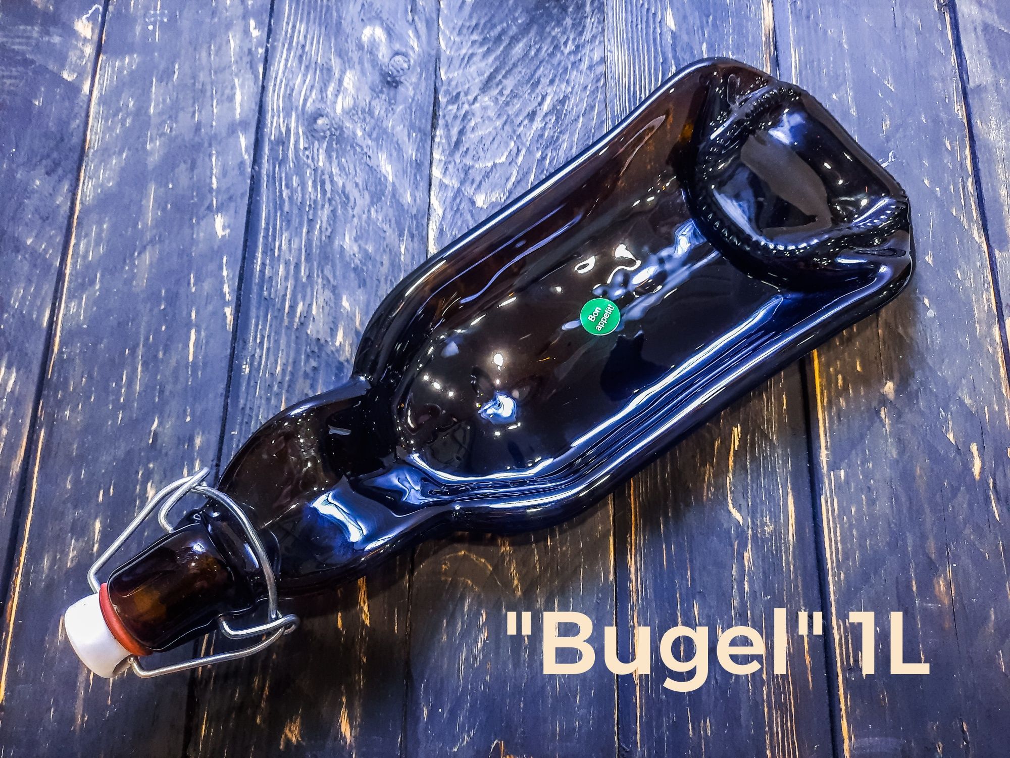 Єксклюзивна тарілка з пляшки 1L "Bugel" / тарелка из бутылки 1л