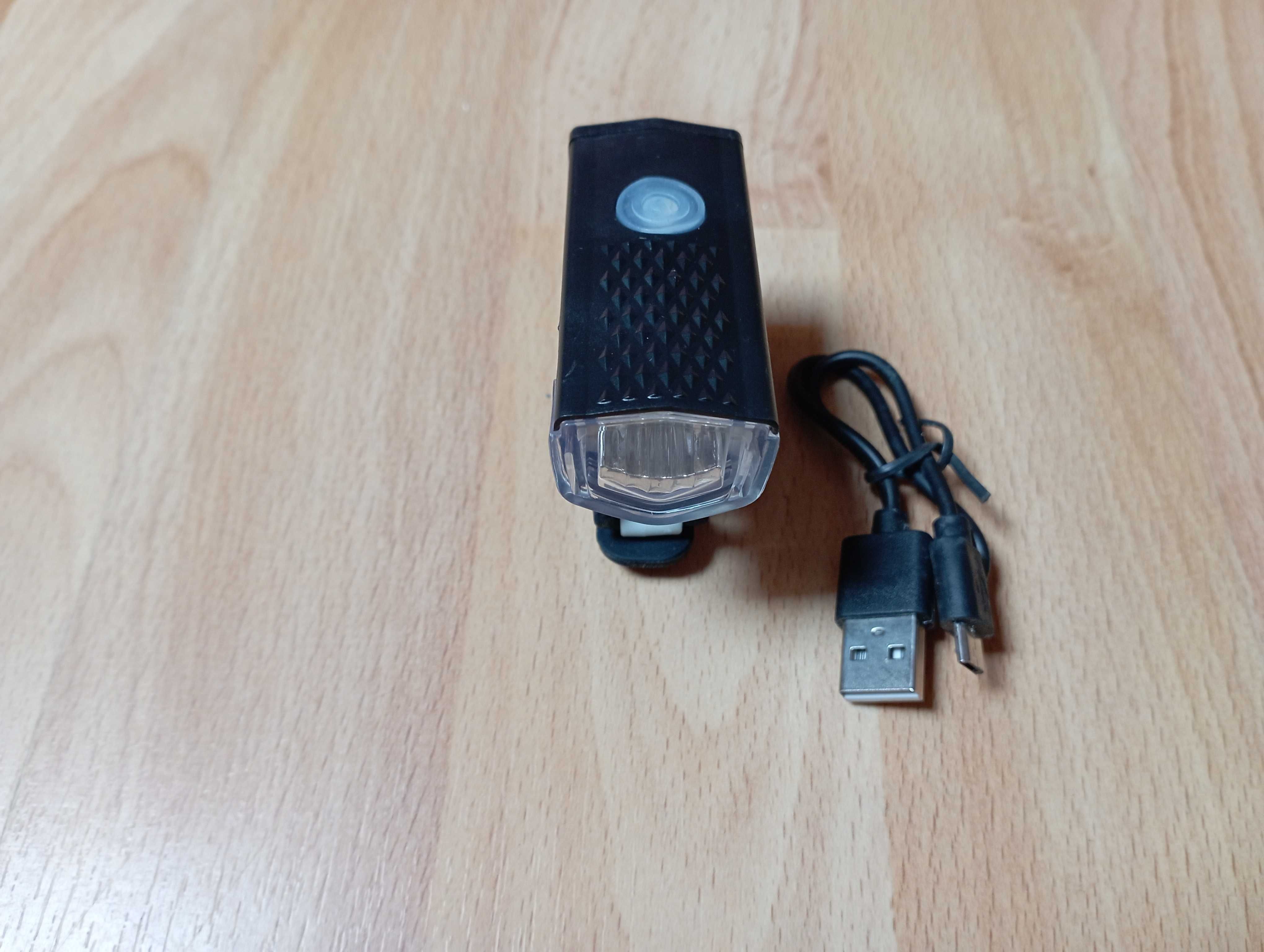 LED frontal USB + LED traseiro com Laser