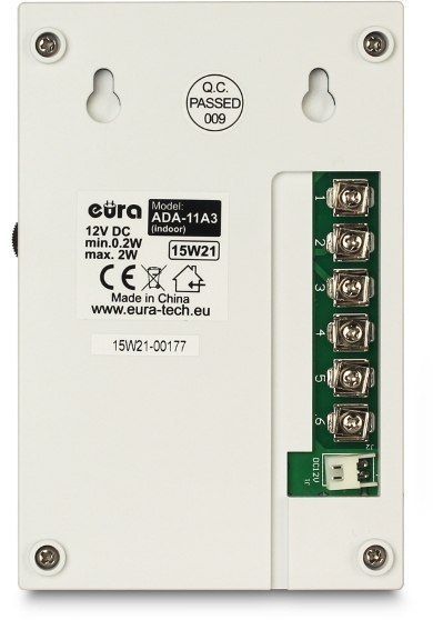 zestaw domofonowy eura adp-11a3 / din15w12 + elektrozaczep