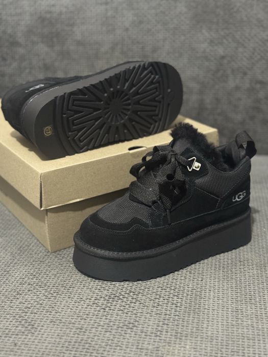 Ugg lowmel black женские черные угги лоумель