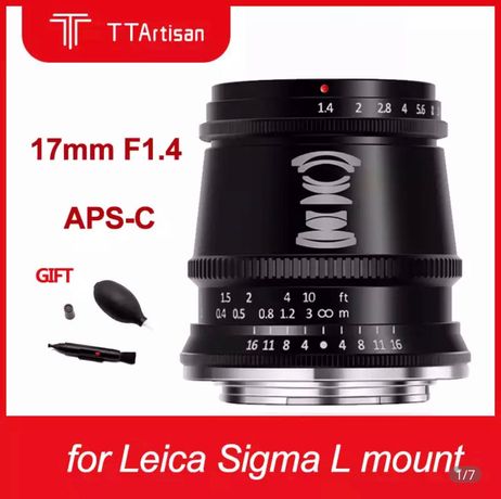 TTArtisan 17mm f1.4 L-mount Panasonic Lumix S Leica L TL SL