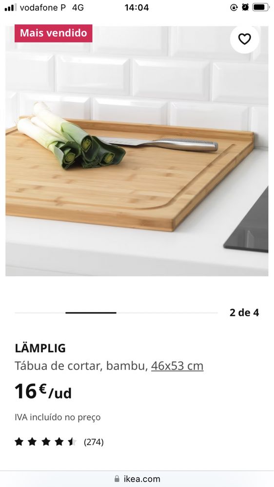 Tábua de corte IKEA Lamplig
