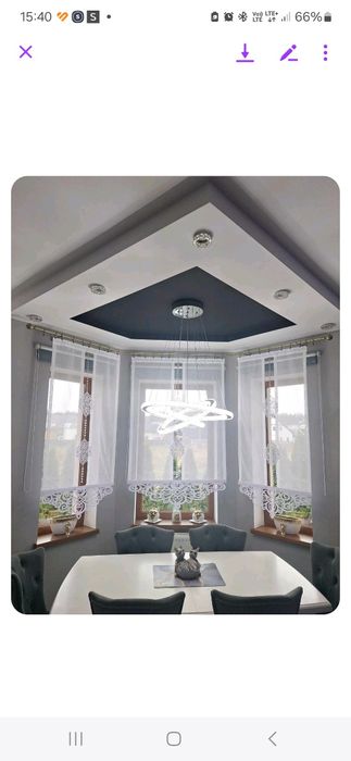 Firanka panel ażur glamour biała 100 x 155