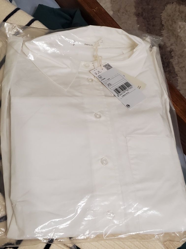 Mango Біла базова сорочка/рубашка