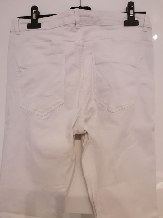 Calças elásticas brancas da Zara - tamanho 42