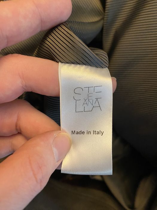 Pomarańczowa brązowa tweedowa sukienka midi z kołnierzem Stella Jean