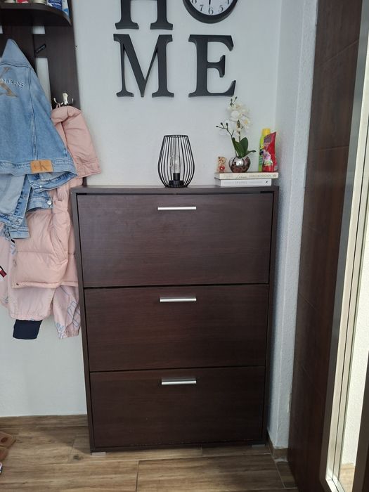 Szafka na buty kolor venge waska