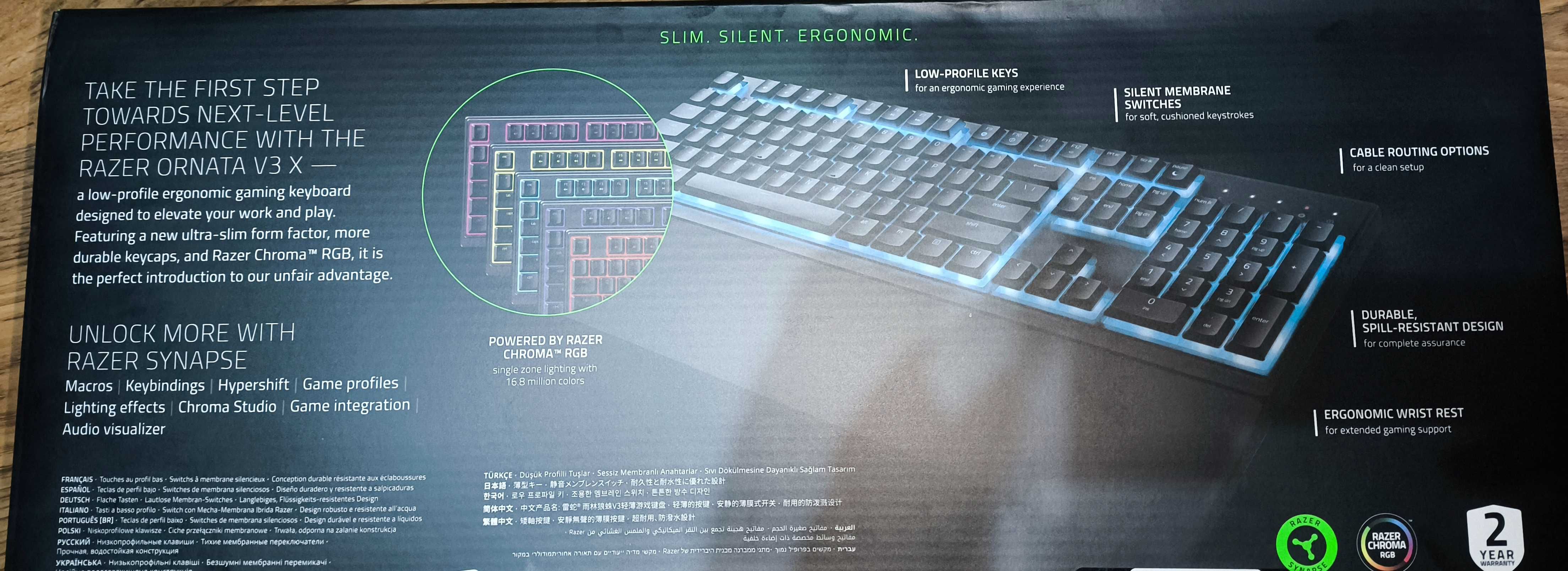 Klawiatura Gamingowa Razer Ornata V3X
