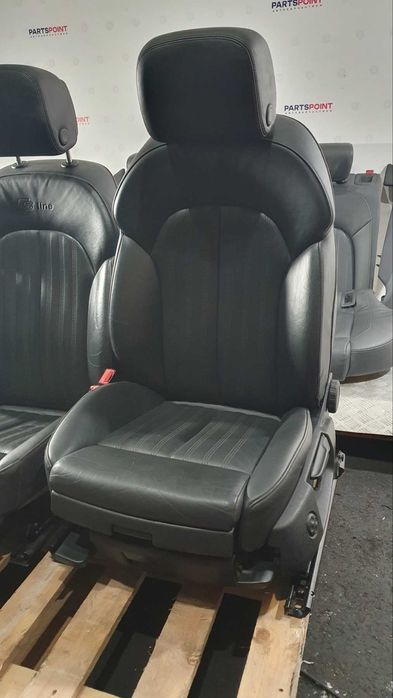 Салон шкіряний сидіння передні задні Audi A6 C7 S line 2011-2016 року