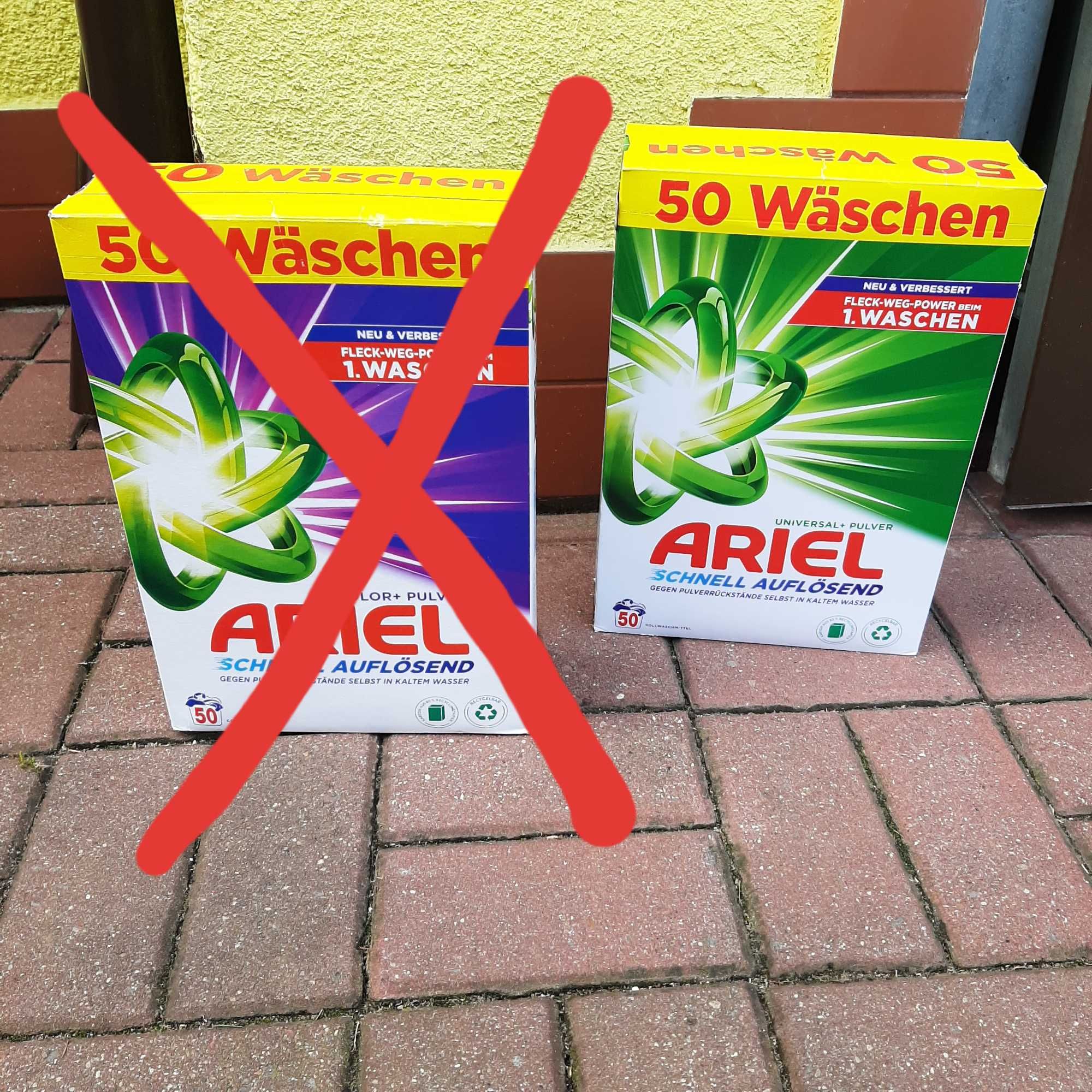 Proszek ariel do prania białego 50 prań