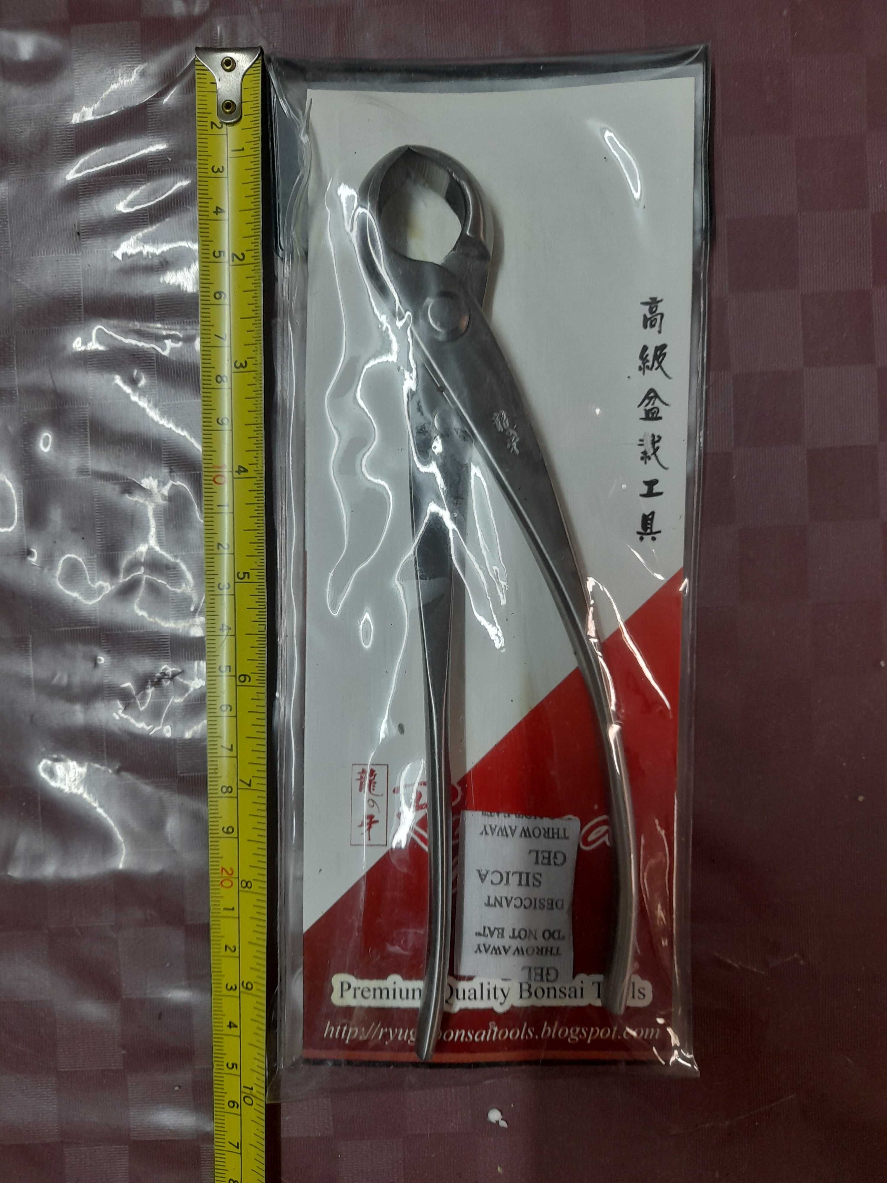 Tesoura para poda bonsai Concava Aço Inox 210mm da marca Ryuga - Nova