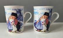 2 kubki ceramiczne wiatrak holenderski