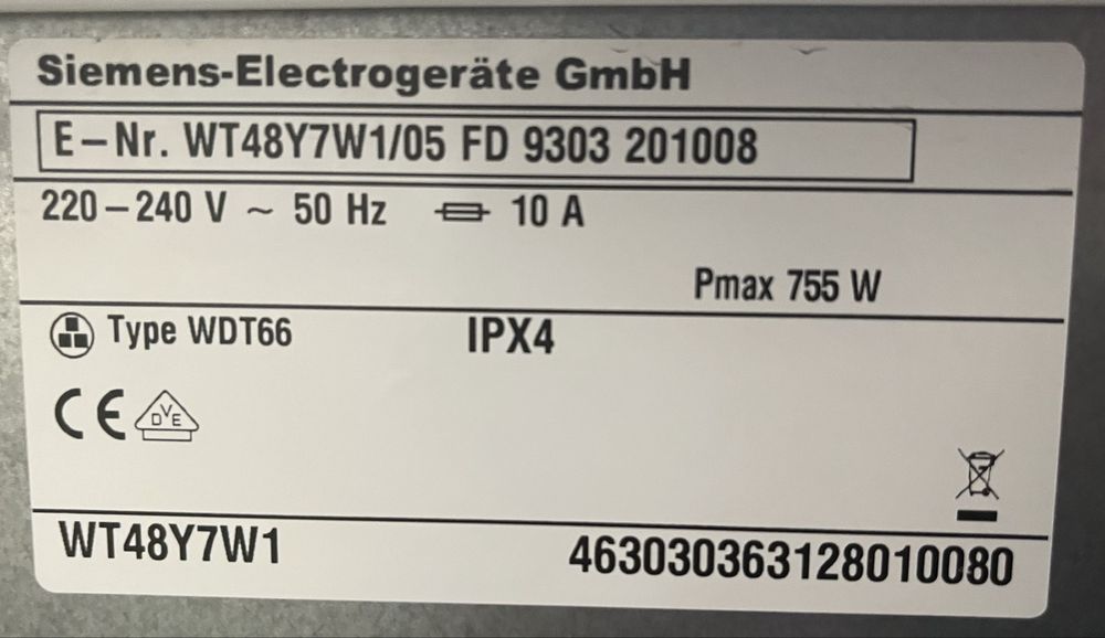 Сушка Siemens IQ800 Home Professional тепловий насос компресор