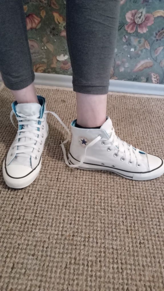 Białe Conversy za kostkę Chuck Taylor 36,5/37