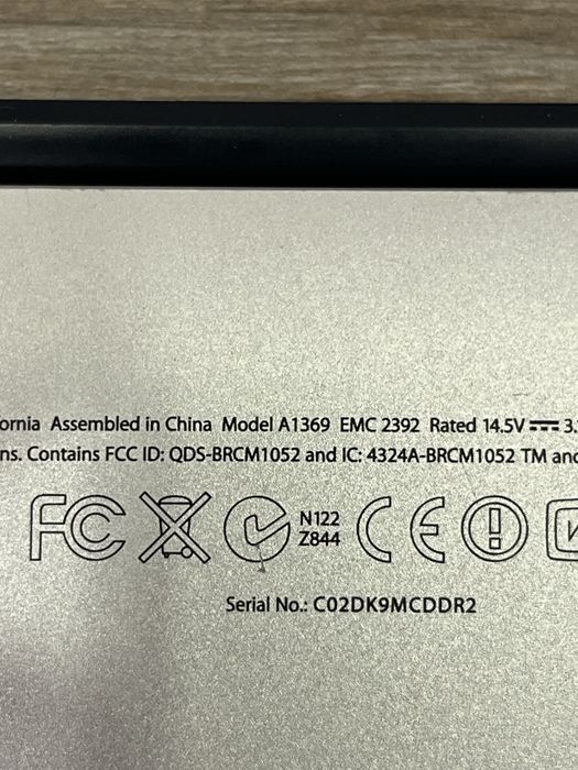 MacBook A1369 EMC2392