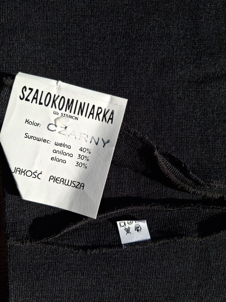 Szalokominiarka czarna wojskowa nowa