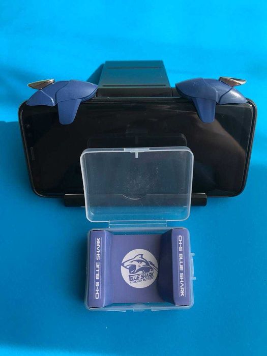 Тригери для смартфону BLUE SHARK + напальчники у подарунок