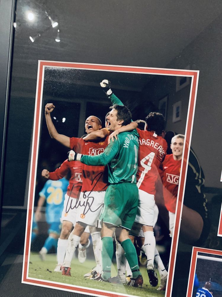 Manchester United prezent antyrama autograf finał Ligi Mistrzów 2008