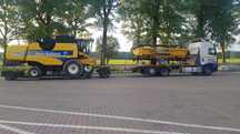 Transport kombajnow