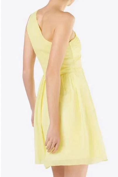 Sukienka Vila, rozmiar 40 żółta, cytrynową, na jedno ramię