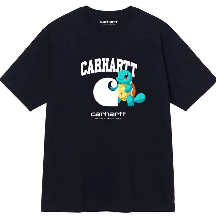 Мужские футболки Carhartt University Кархарт белая черная тишка