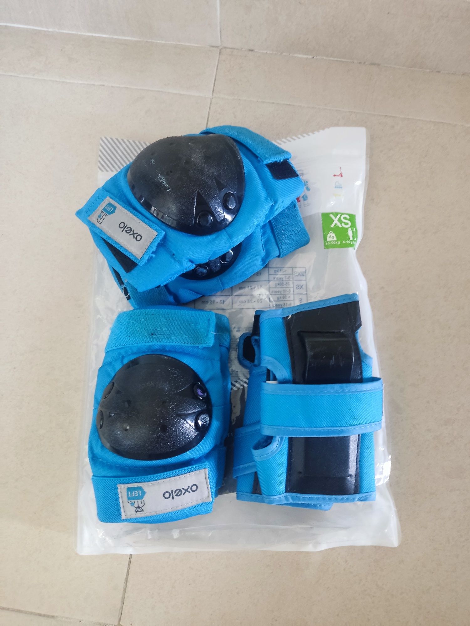 Proteções joelhos, cotovelos, pulsos