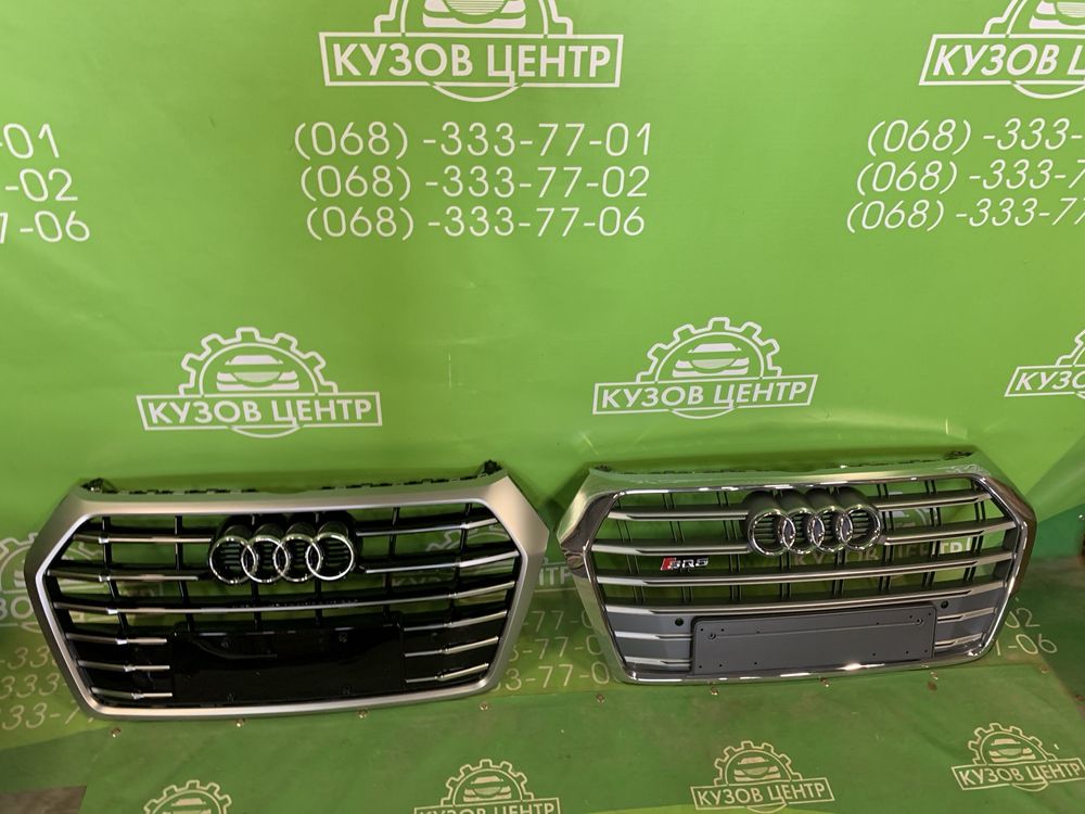 Решітка радіатора Audi Q5 Sq5 80а 2017-2020 бампер фара