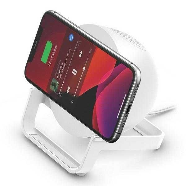 Belkin ładowarka indukcyjna + głośnik 10W biały/white AUF001VFWH