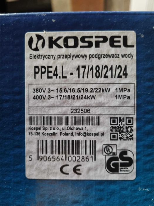 Przepływowy podgrzewacz wody Kospel