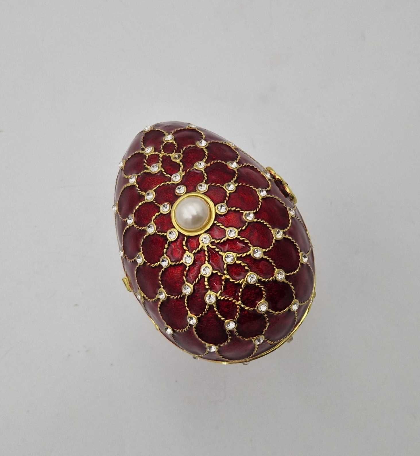 Szkatułka Na Biżuterie Pozytywka Styl Jajko Fabergé /Fajne OKAZJE