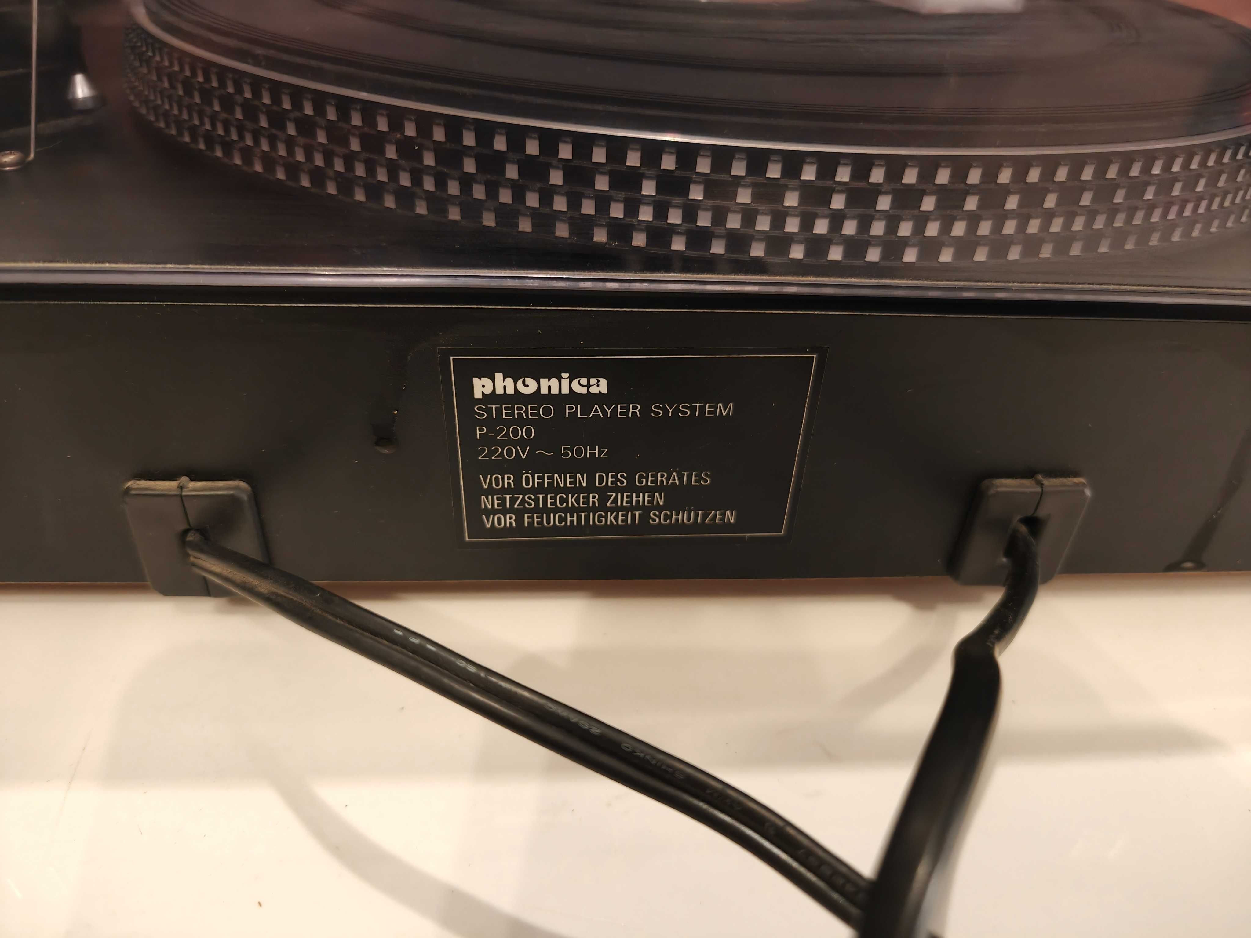 PHONICA P-200 ! Świetny gramofon VINTAGE ! Półautomat ! Nowa igła