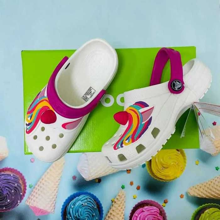 CROCS Сassic Unicorn White C7, C8, C9, С10, С11, С12, С13, J1, J2, J3