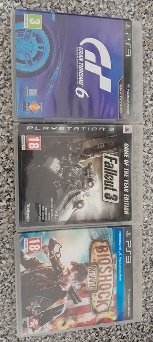Fallout 3 game of the year edition/Gran turismo 6/Bioshock infinite
