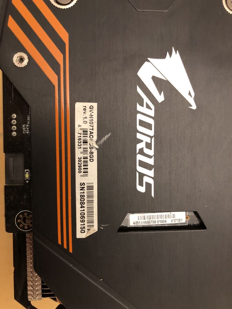 Gigabyte gtx 1070 ti aorus 8gb