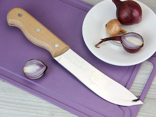 Нож кухонный "Feng Feng" с деревянной ручкой ТМ-036