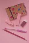 Kit de escrita rosa