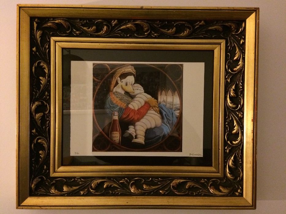 Litografia de Fernando Bellver - "Madonna Michelin"