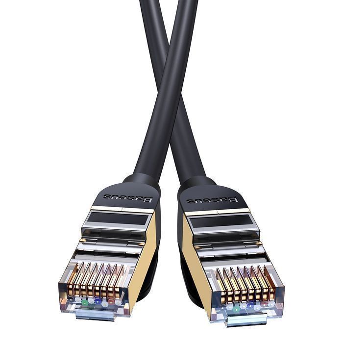Baseus Speed Seven szybki kabel sieciowy RJ45 10Gbps 15m czarny