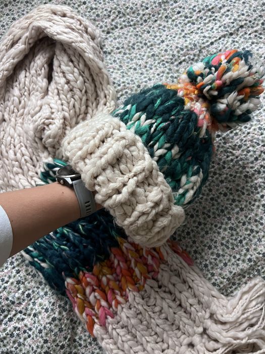 Жіноча тепла шапка і шарф Zara m розмір