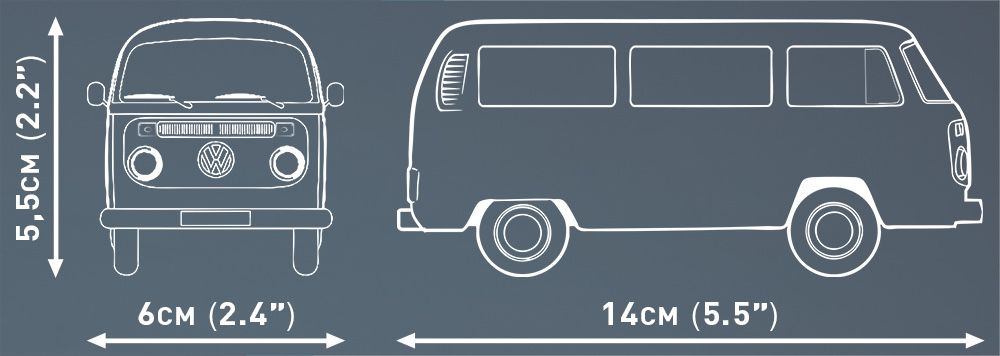 ACTION TOWN samochód Volkswagen T2B Bus klocki COBI 24621